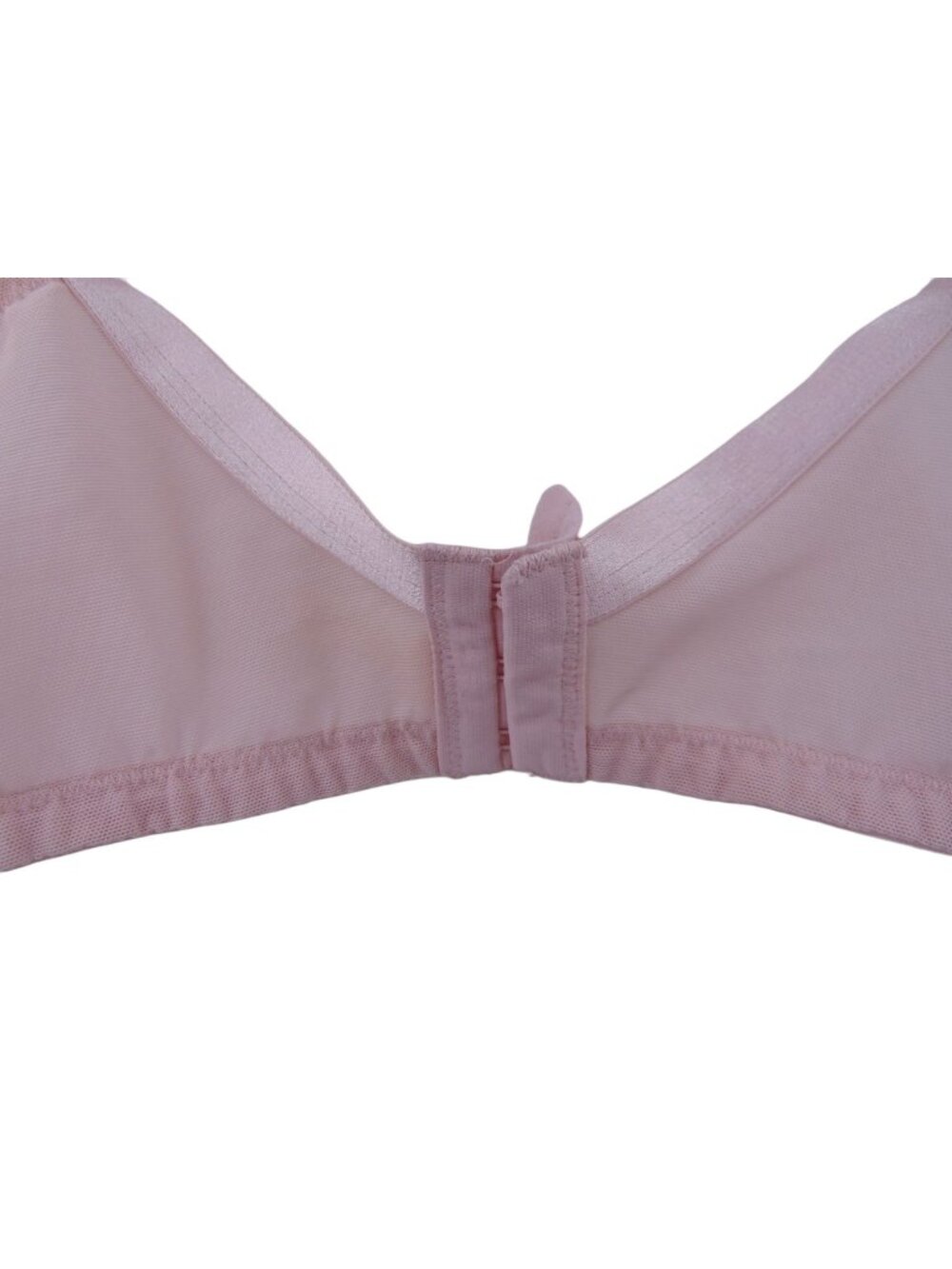 Cacique Light Pink Lace Sheer Bra 42DD 42 DD Unpadded Underwire Floral - Picture 4 of 11